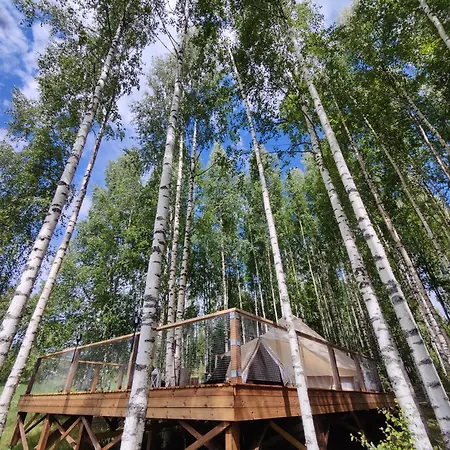 Kaekiniitty Glamping Cuckoo Camp 豪华帐篷 Tammela